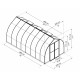 Invernadero de jardín de aluminio y policarbonato Bella™ de 11,76 m² – Palram