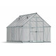 Toldo de jardín en aluminio y policarbonato 8,9m² Essence™ Silver – Palram