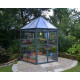 Invernadero de jardín de aluminio y policarbonato Oasis™ Silver de 4,6 m² – Palram