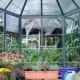 Invernadero de jardín de aluminio y policarbonato Oasis™ Silver de 4,6 m² – Palram