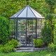 Invernadero de jardín de aluminio y policarbonato Oasis™ Silver de 4,6 m² – Palram
