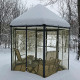 Invernadero de jardín de aluminio y policarbonato Oasis™ Silver de 4,6 m² – Palram