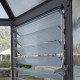 Invernadero de jardín de aluminio y policarbonato Oasis™ Silver de 4,6 m² – Palram