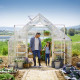 Invernadero Balance™ 14,7m² estructura plateada y paneles híbridos - Canopia by Palram