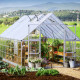 Invernadero Balance™ 14,7m² estructura plateada y paneles híbridos - Canopia by Palram