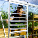 Invernadero Balance™ 14,7m² estructura plateada y paneles híbridos - Canopia by Palram