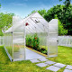 Invernadero de jardín de aluminio y policarbonato 11,8 m² Essence™ Silver - Canopia by Palram