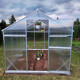 Invernadero de jardín de 3,3m² en aluminio y policarbonato de 6mm Sanus UP! L3 – Gampre