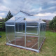Invernadero de jardín de 3,3m² en aluminio y policarbonato de 6mm Sanus UP! L3 – Gampre