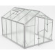Invernadero de jardín de 3,3m² en aluminio y policarbonato de 6mm Sanus UP! L3 – Gampre