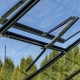 Invernadero de jardín de 4,84m² en aluminio negro y cristal templado Sanus L5 - Gampre