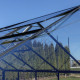 Invernadero de jardín de 4,84m² en aluminio negro y cristal templado Sanus L5 - Gampre