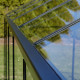 Invernadero de jardín de 4,84m² en aluminio negro y cristal templado Sanus L5 - Gampre