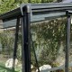Invernadero adosado 13,71m² LUXE en aluminio antracita y cristal templado de 4 mm - Green Protect