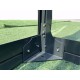 Invernadero adosado 13,71m² LUXE en aluminio antracita y cristal templado de 4 mm - Green Protect
