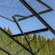 Invernadero de jardín de 4,84m² en aluminio negro y cristal templado Sanus UP! L5 - Gampre