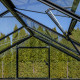 Invernadero de jardín de 4,84m² en aluminio negro y cristal templado Sanus UP! L5 - Gampre