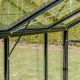 Invernadero de jardín de 4,84m² en aluminio negro y cristal templado Sanus UP! L5 - Gampre