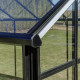 Invernadero de jardín de 7,92m² en aluminio negro y cristal templado Sanus UP! L8 - Gampre