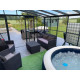 Invernadero adosado 13,71m² LUXE en aluminio antracita y cristal templado de 4 mm - Green Protect