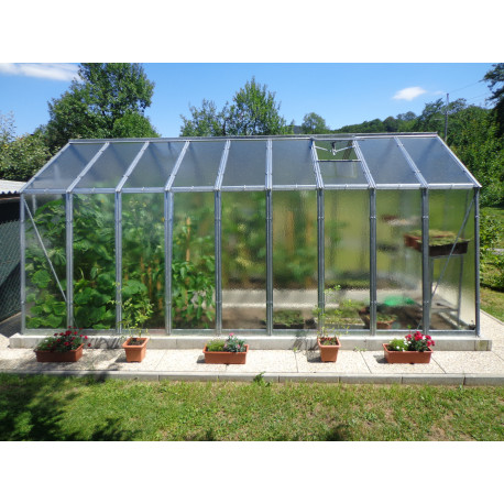Invernadero de jardín de policarbonato 4mm Hobby H6/4,5 de 4 mm - 197x448 cm - Limes
