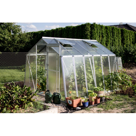 Invernadero de jardín de policarbonato 4mm Hobby H7/3 - 247x300 cm - Limes