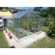 Invernadero de jardín de vidrio difusor 4mm Hobby H7/6 - 248x595 cm - Limes