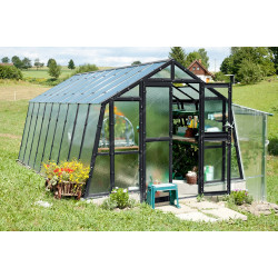 Invernadero de jardín de vidrio difusor 4mm Primus L3 - 303x303 cm - Limes