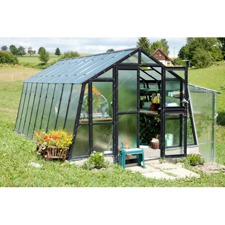 Invernadero de jardín de vidrio difusor 4mm Primus L6 - 303x601 cm - Limes