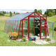 Invernadero de jardín de vidrio difusor 4mm Primus L6 - 303x601 cm - Limes