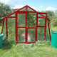 Invernadero de jardín de vidrio difusor 4mm Primus L6 - 303x601 cm - Limes