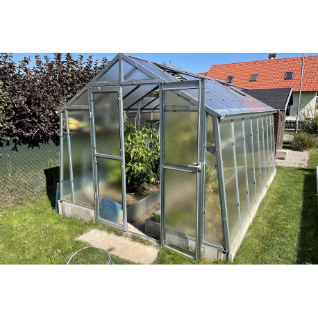 Invernadero de jardín de vidrio difusor 4mm Variant K3 - 276x306 cm - Limes
