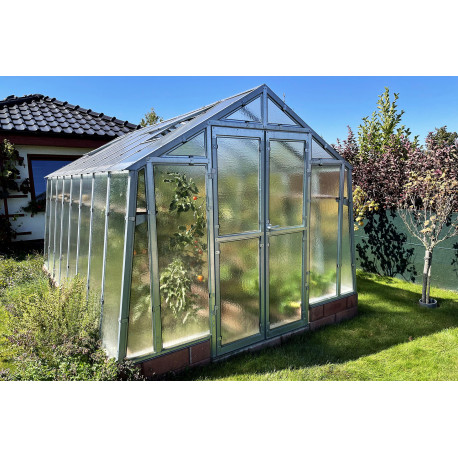 Invernadero de jardín de vidrio difusor 4mm Variant K6 - 276x605 cm - Limes