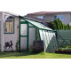 Invernadero de jardín adosado de policarbonato 8mm Variant C4,5 con entrada a la izquierda Color - 152x452cm - Limes