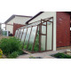 Invernadero adosado de policarbonato 8mm Variant C6 con entrada a la derecha Color - 152x601cm - Limes