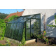 Invernadero de jardín adosado de policarbonato 8mm Variant D6 con entrada a la derecha Color - 212x601 cm - Limes