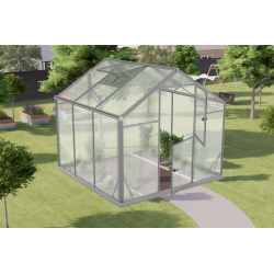 Invernadero de jardín de 4,84m² en aluminio y policarbonato de 6mm Sanus UP! L5 – Gampre