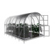 Invernadero de jardín de 12 m² fabricado en acero galvanizado y paneles de policarbonato de 6 mm - Klasika