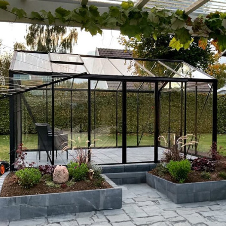Invernadero de jardín 310x459cm Classic en aluminio y paneles de vidrio templado - BloomCabin