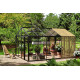 Invernadero de jardín 235x310cm Classic en aluminio, madera y paneles de vidrio templado - BloomCabin