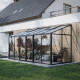 Invernadero de jardín adosado 7,22m² con paneles de aluminio y vidrio templado - BloomCabin