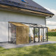 Invernadero adosado 6,04m² - 248cm con paneles de aluminio, madera y vidrio templado - BloomCabin