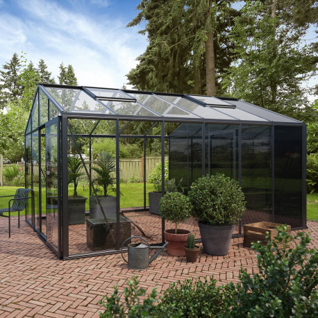 Invernadero de jardín 310 x 608 cm Classique con compartimento de almacenamiento 1 columna - BloomCabin