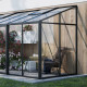 Invernadero de jardín adosado 7,22m² con paneles de aluminio y vidrio templado - BloomCabin