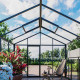 Invernadero de jardín 235x608cm Classique con compartimento de almacenamiento de 2 columnas - BloomCabin