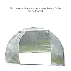 Lona de recambio para invernadero túnel BIANCA de 3x6m con cubierta de PE reforzada - Green Protect