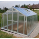 Invernadero de jardín de vidrio difusor 4mm Variant K4 - 276x406 cm - Limes