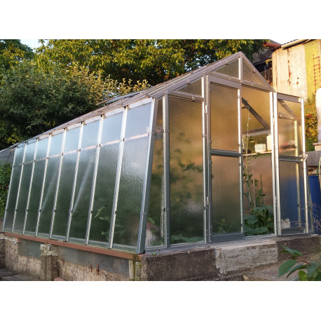 Invernadero de jardín de vidrio difusor 4mm Variant K4 - 276x406 cm - Limes