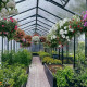 Invernadero de jardín Orangerie 70m² en aluminio y paneles de vidrio templado - BloomCabin