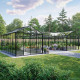 Invernadero de jardín Orangerie 70m² en aluminio y paneles de vidrio templado - BloomCabin